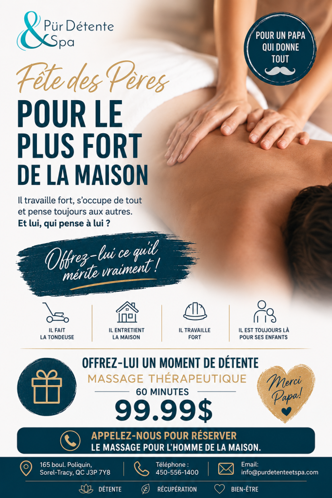Promo Fête des Pères - Pür Détente et Spa